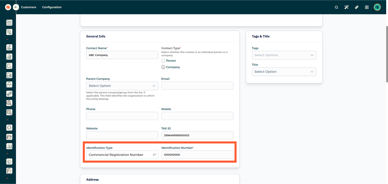Step 2 - Create New Customer